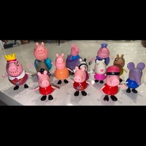 Peppa Pig figures lot of 13